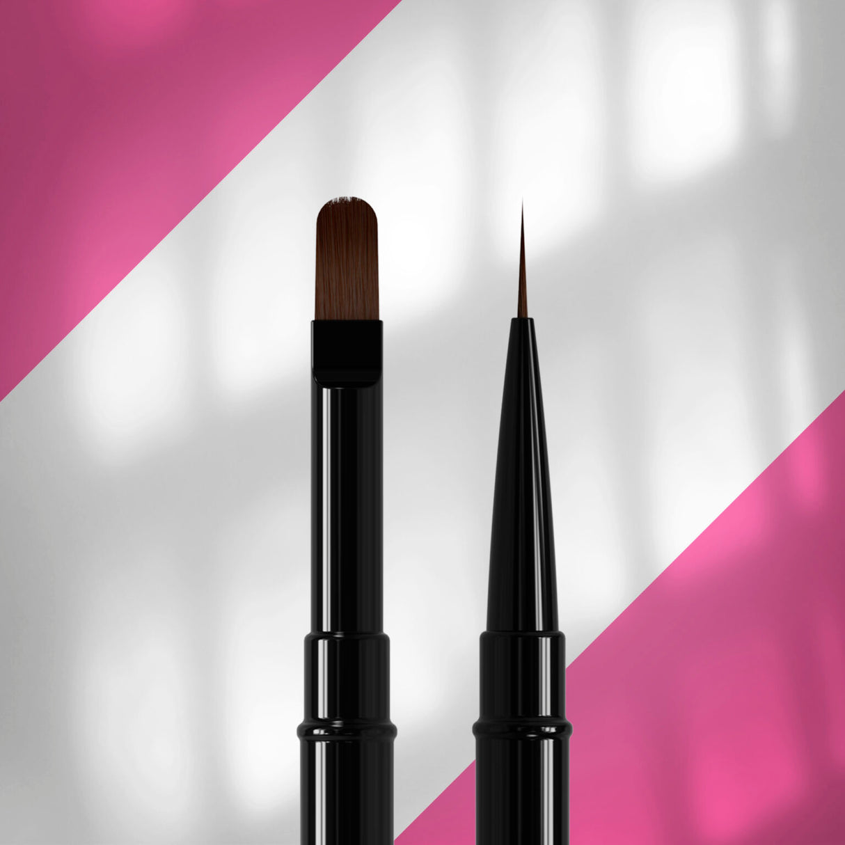 Pincel de ponta dupla EXPERT para delineador 10 mm / para gel 11 mm