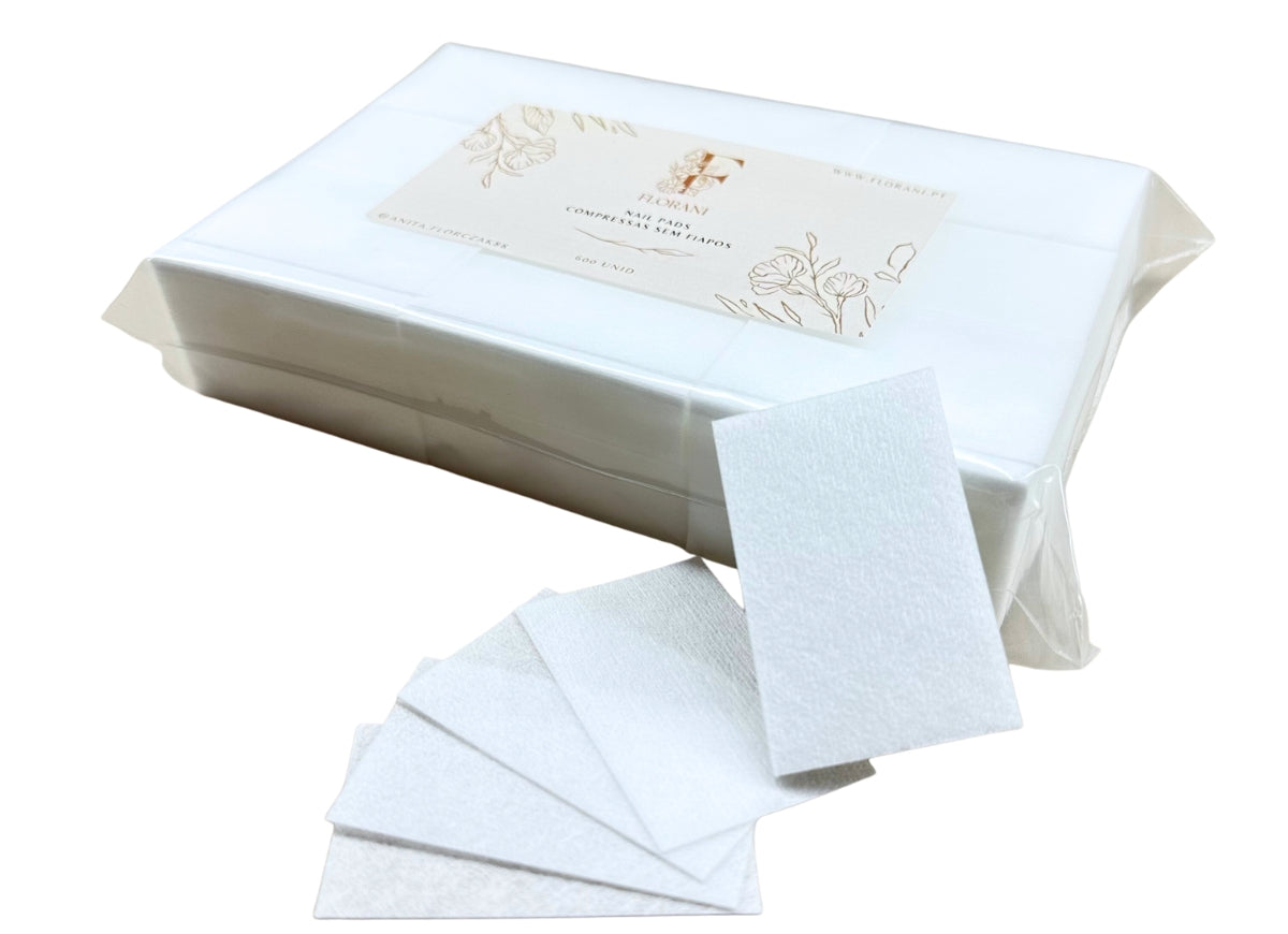 Compressas de Algodão Sem Fiapos para Unhas – Florani (600 unid.)