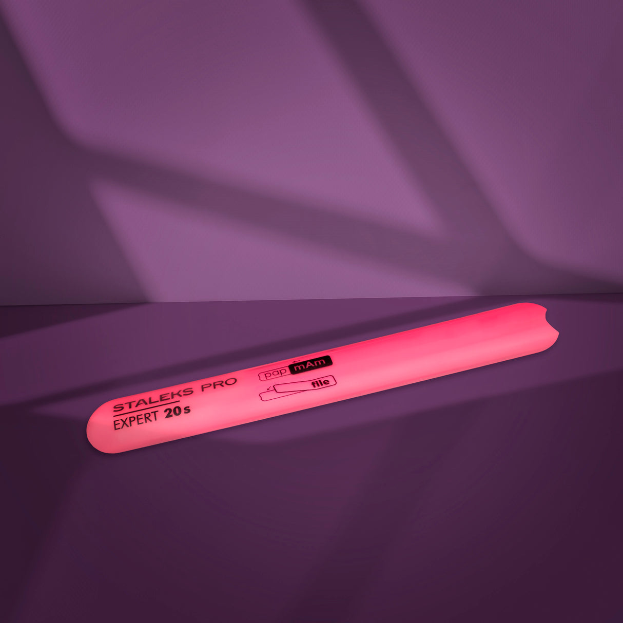 Base Plástica Reta Convexa para Lima de Unhas EXPERT 20s (130 mm)