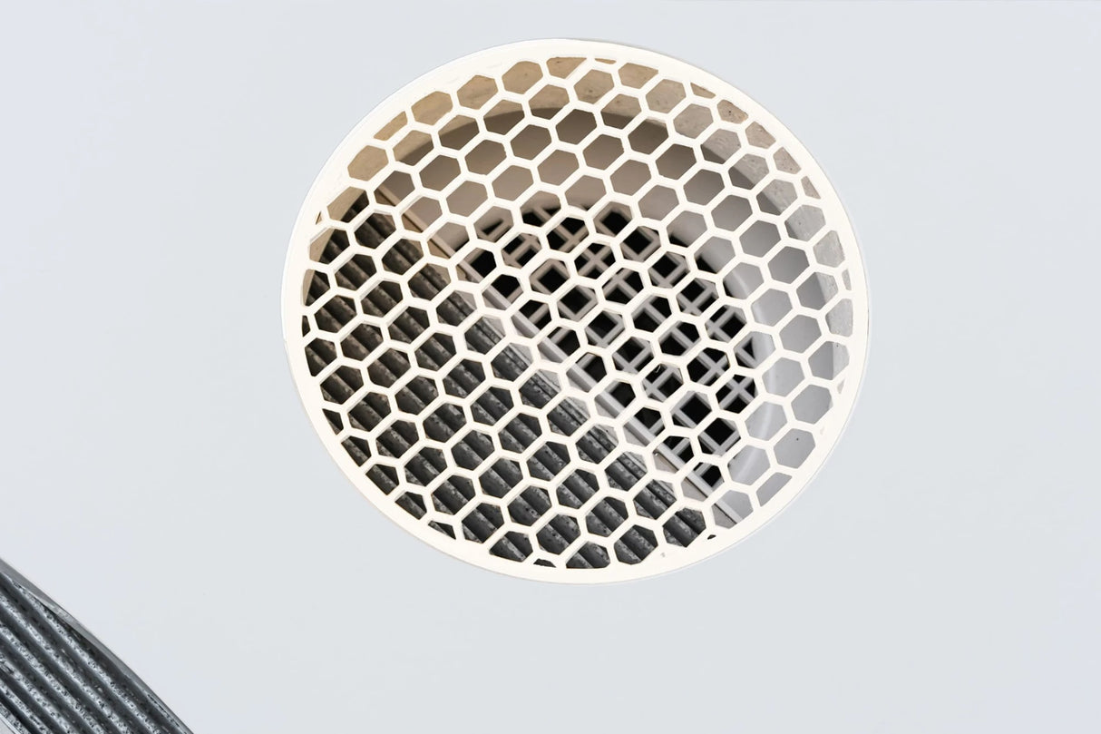 Grelha de ventilação para aspirador de pó Design Colmeia - Branca
