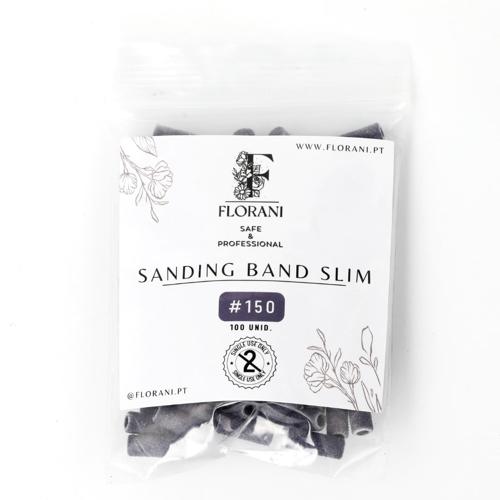 Mini Lixa Descartável para Broca #150 - Tamanho MINI 3mm - 100 un. | Recargas de lixamento de unha | Bandas de lixar unhas
