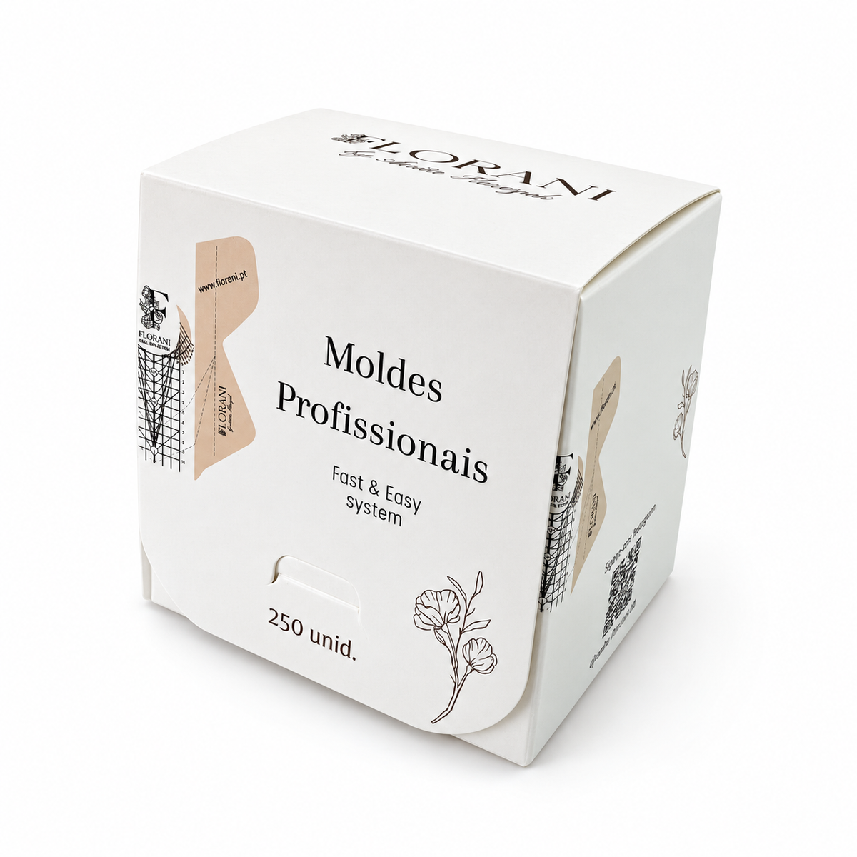 Moldes para Unhas Fast & Easy by Anita Florczak | 250 Unidades | Florani