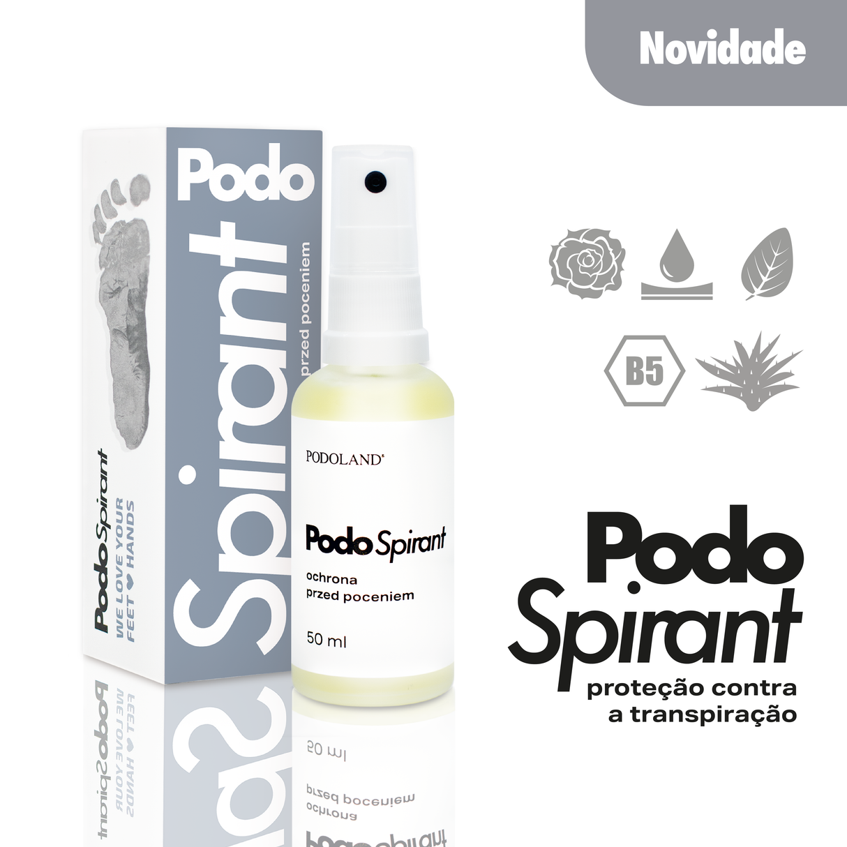 PodoSpirant proteção contra a transpiração 50 ml