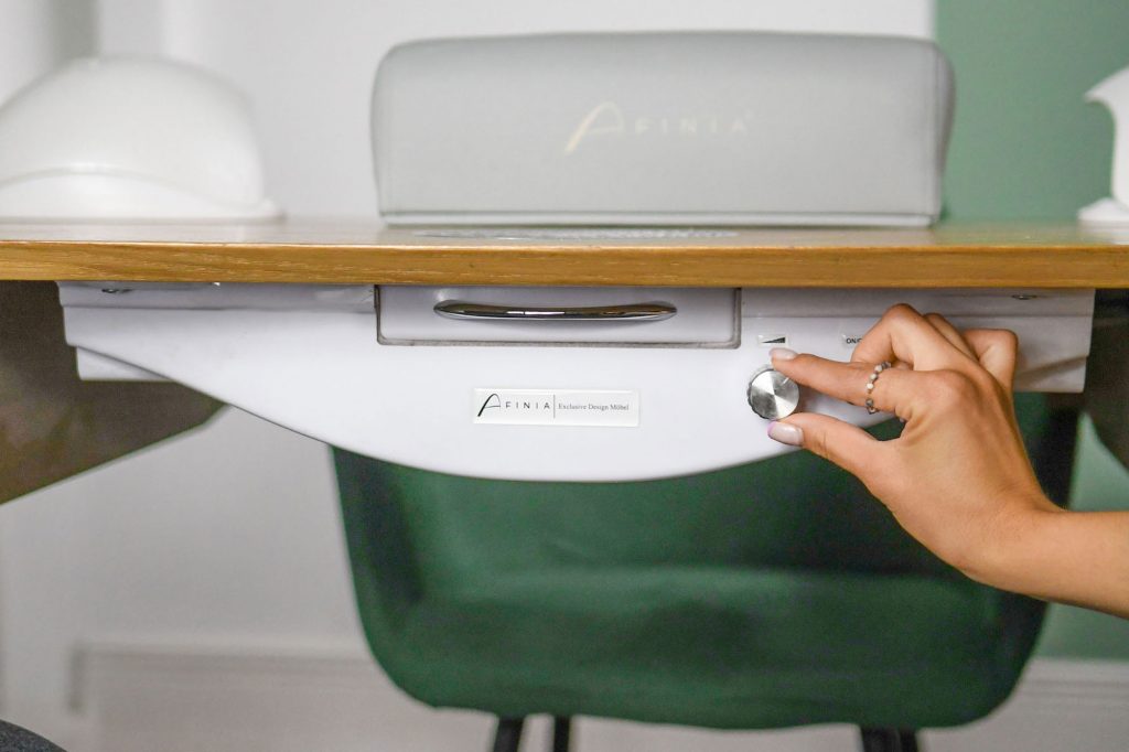 Aspirador unhas AFINIA NDC 1000 | Aspirador de Unha | Aspirador de pó | Aspirador de Mesa Manicure