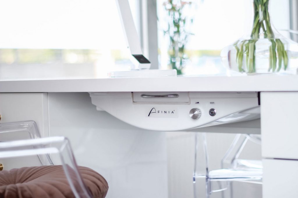 Aspirador unhas AFINIA NDC 1000 | Aspirador de Unha | Aspirador de pó | Aspirador de Mesa Manicure