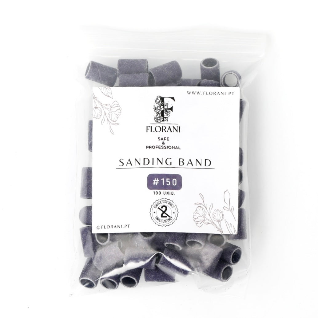 Lixa Descartável para Broca #150 - Tamanho REGULAR 6mm - 100 un. | Recargas de lixamento de unha | Bandas de lixar unhas