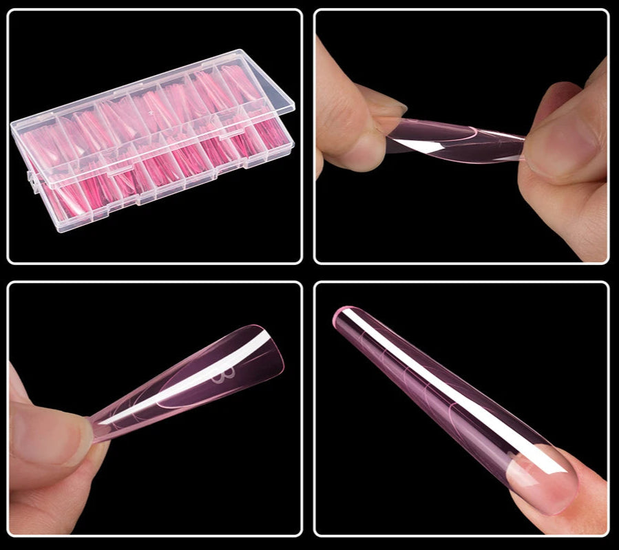 Moldes F1 Dual Form Francesa com Bordas - 150 Pçs