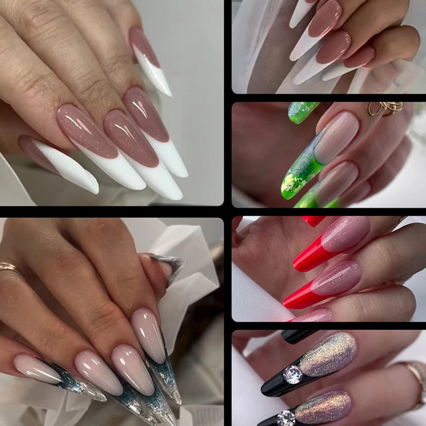 Moldes F1 Dual Form Francesa com Bordas - 150 Pçs