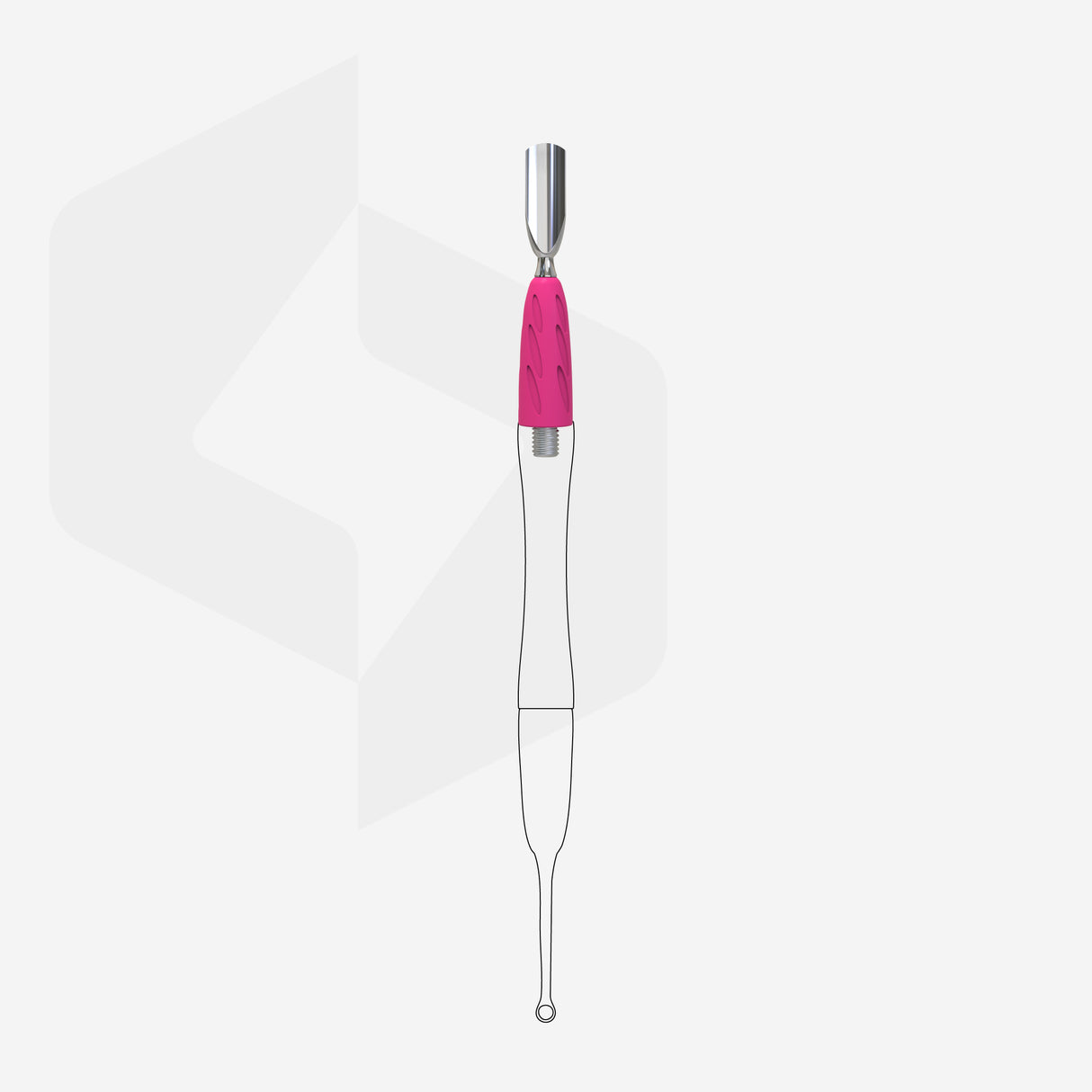 Empurrador Estreito Arredondado Combo Uniq 16