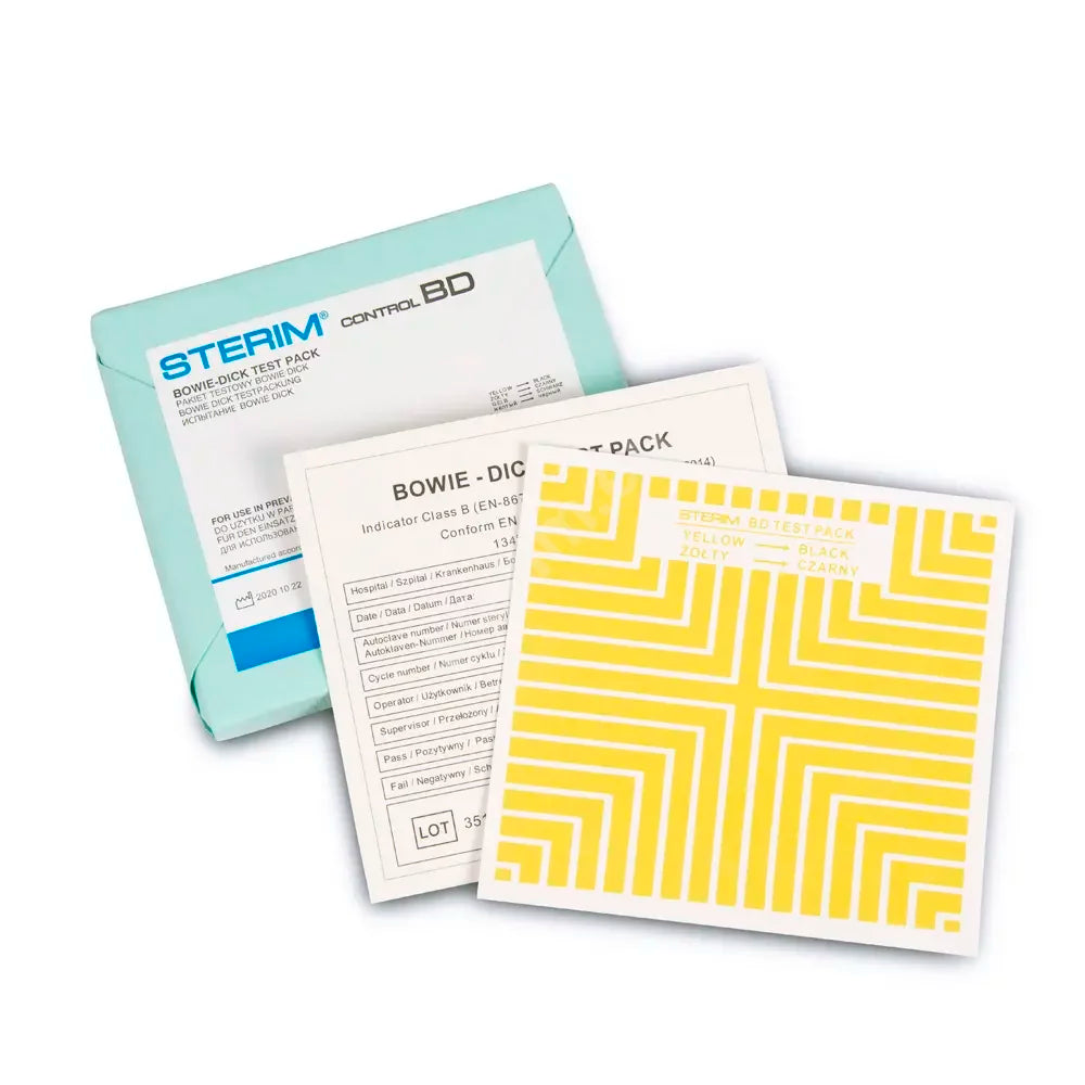 STERIM® Pacote de Teste Bowie & Dick para Controlo de Esterilização a Vapor