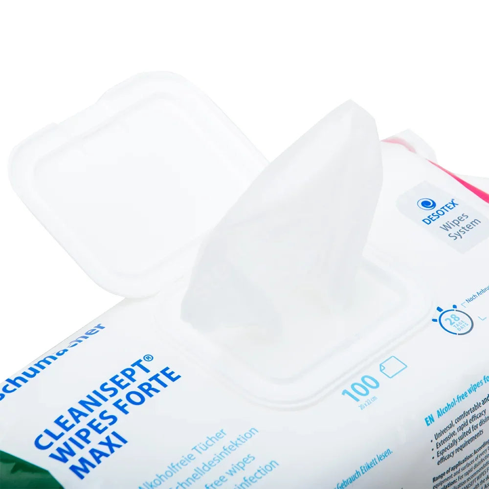 Cleanisept Wipes FORTE MAXI - Toalhitas Desinfetantes Sem Álcool para Superfícies