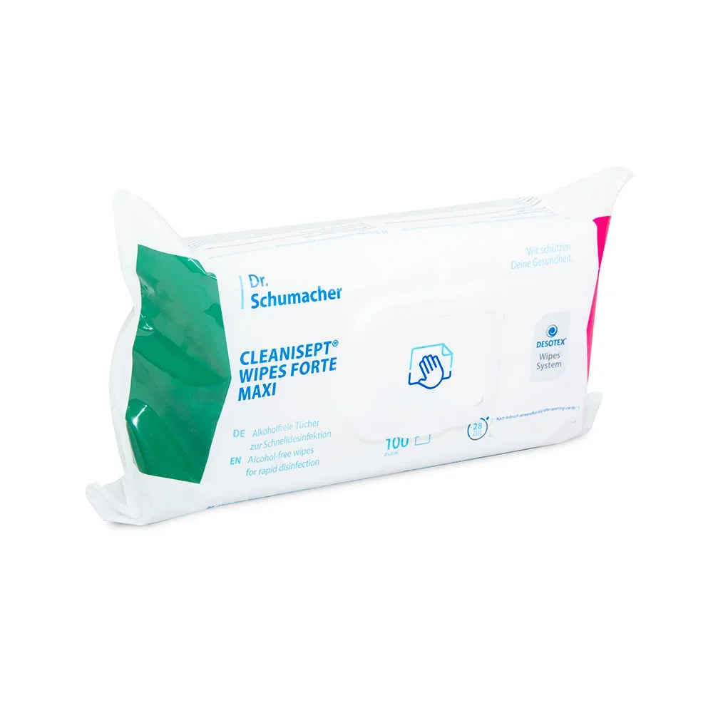 Cleanisept Wipes FORTE MAXI - Toalhitas Desinfetantes Sem Álcool para Superfícies