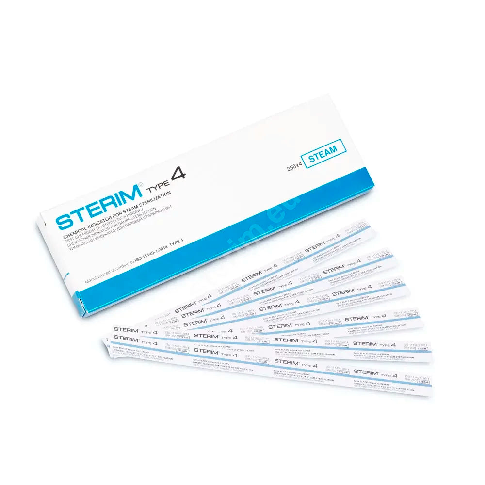 STERIM® Testes Químicos Tipo 4 para Controlo de Esterilização a Vapor - 1000 unid.