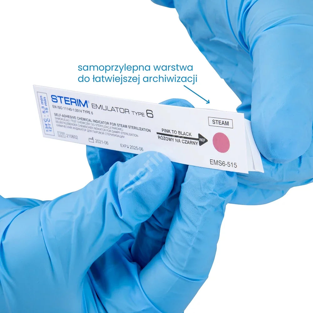 STERIM® Emulator 6 - Testes Químicos Tipo 6 para Controlo de Esterilização a Vapor (EMS6-515)