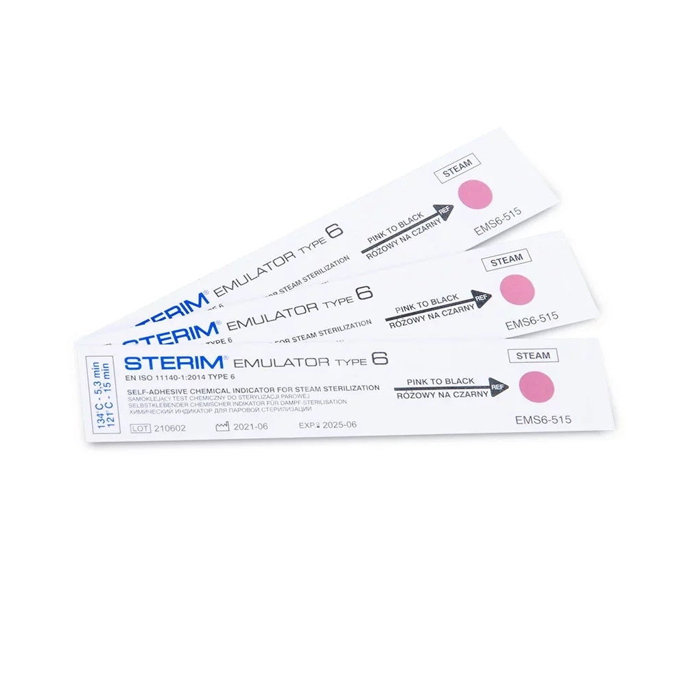 STERIM® Emulator 6 - Testes Químicos Tipo 6 para Controlo de Esterilização a Vapor (EMS6-515)