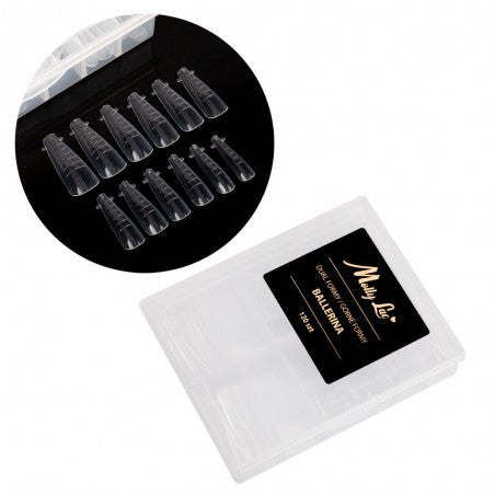 Moldes F1 para Construção de Unhas com Medidas MollyLac Ballerina YQ-3 – 120 unid.