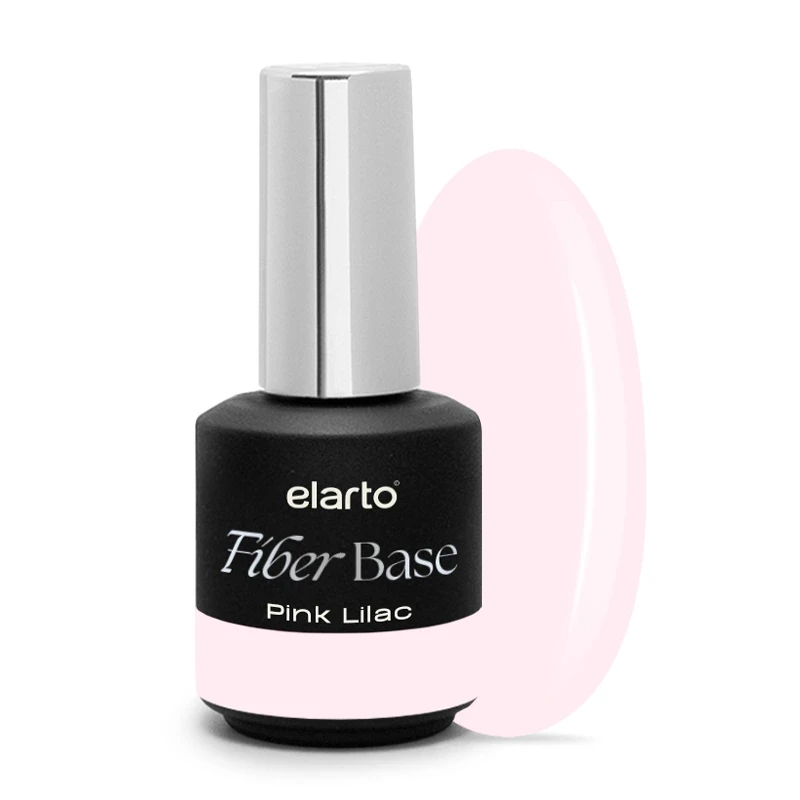 Elastic Fiber Base Pink Lilac 15ml - base híbrida com fibras de vidro