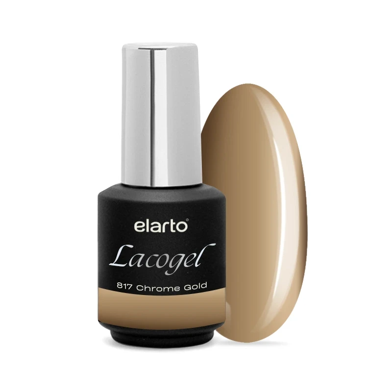Verniz Gel Lacogel Chrome Gold 817 - 7ml