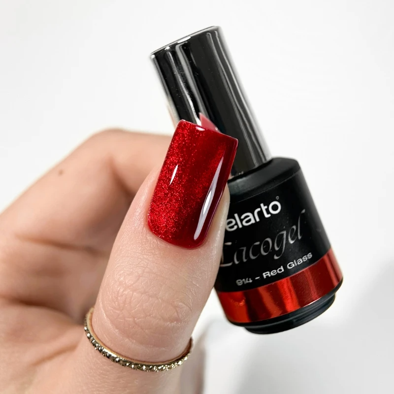 Verniz Gel Lacogel 914 Red Glass - 7ml