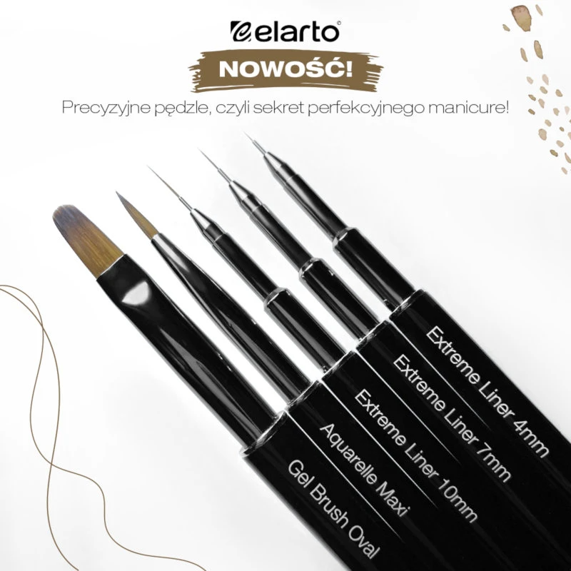 Pincel para Nail Art Extreme Liner 4mm (Preto)