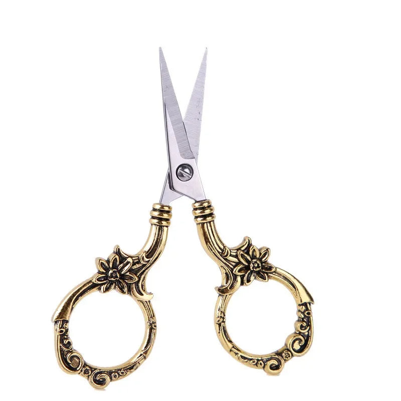 Tesoura Dourada Daisy em Aço Inoxidável