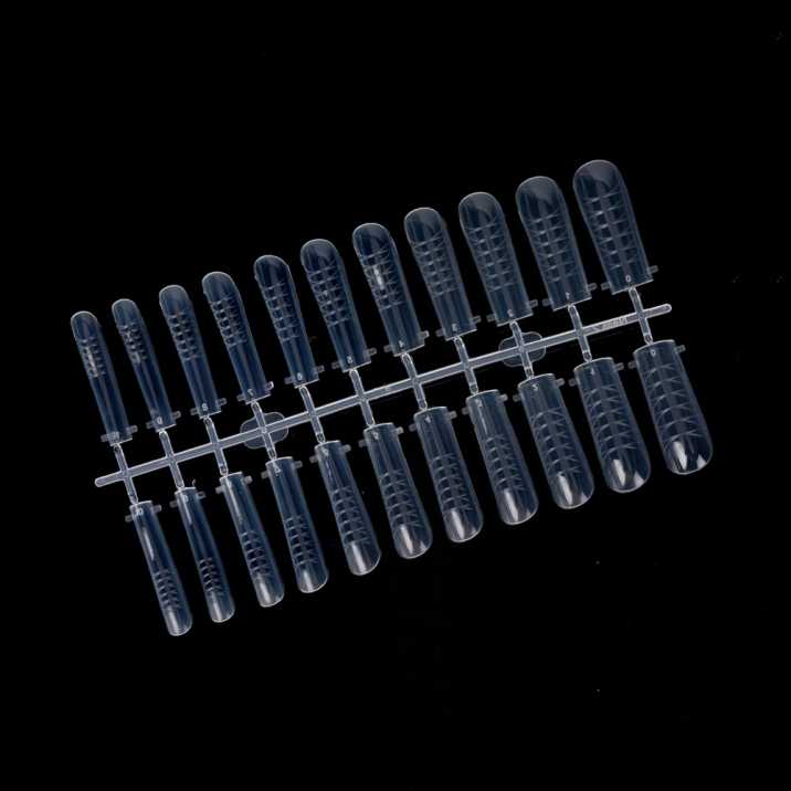 Moldes F1 para Gel, Acrilogel e Acrílico Quadrado com Medidas MollyLac – 220 unid. Modelo PH-68