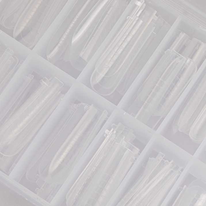 Moldes F1 Túnel XL para Construção de Unhas Quadradas YQ-4 – 120 unid.