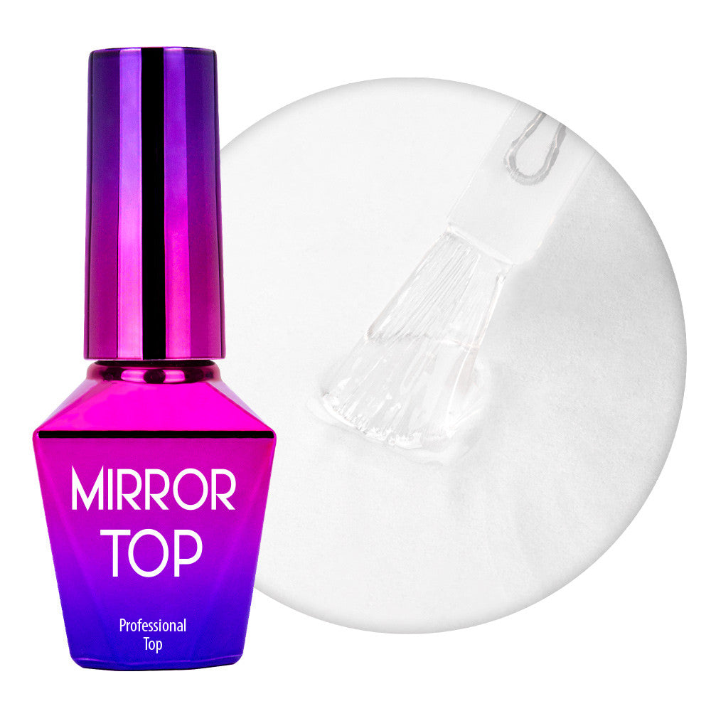 Mirror Top - Top Coat sem goma - sem manchas - Molly Lac 10g