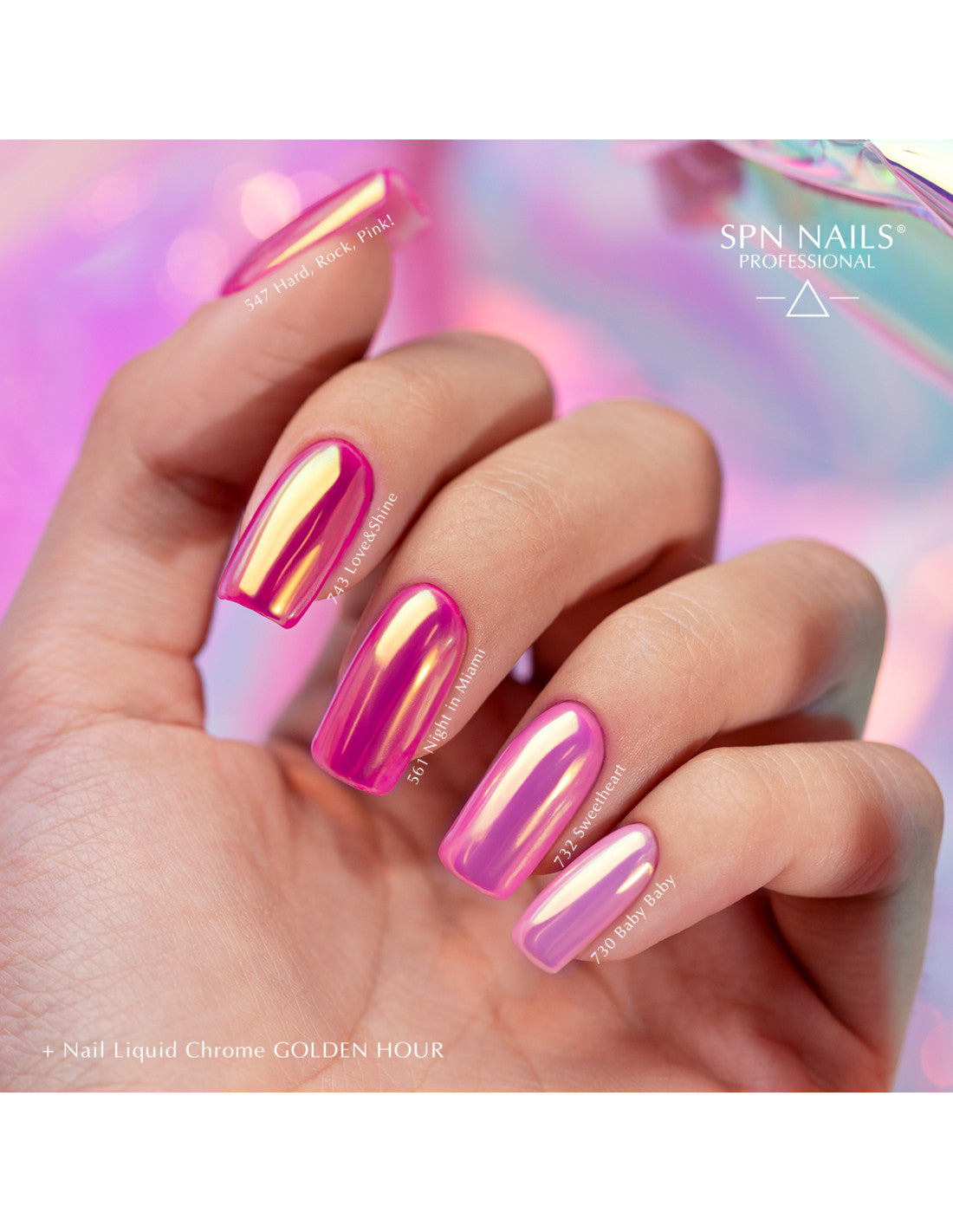 Nail Liquid Chrome Golden Hour 8ml