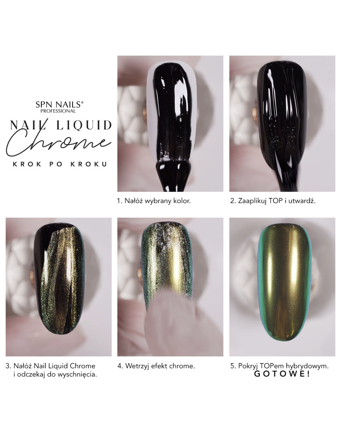 Nail Liquid Chrome Pearl 8ml