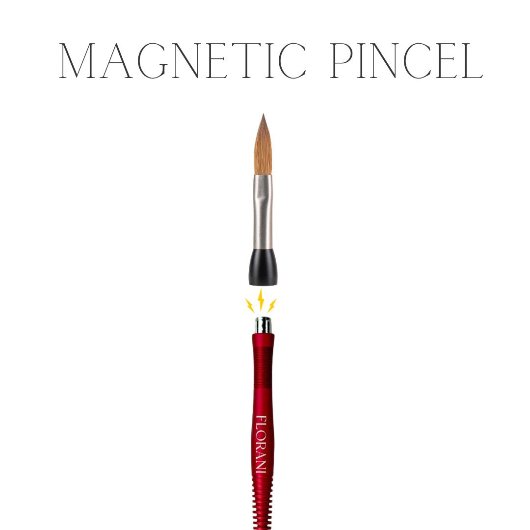 Punho do Pincel de unhas Magnético Multifuncional