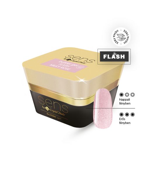 SENS Builder Gel Flash – Milky Rose 40ml - Crystal Nails