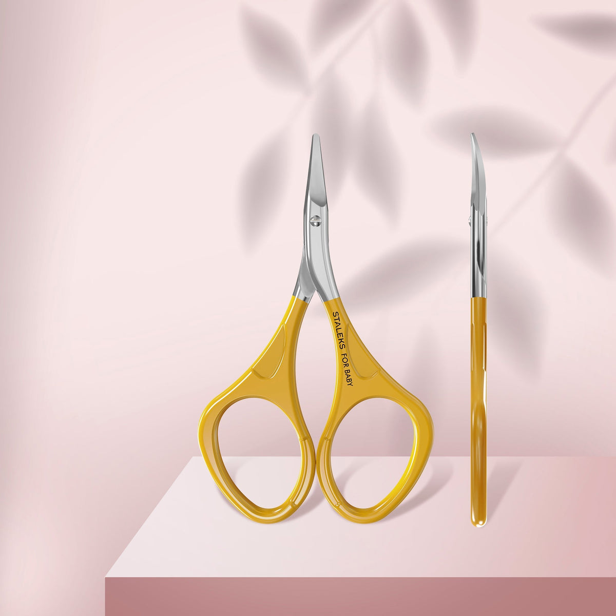 Tesoura de Unhas para Bebé Staleks Beauty & Care 11 Tipo 8 Amarela