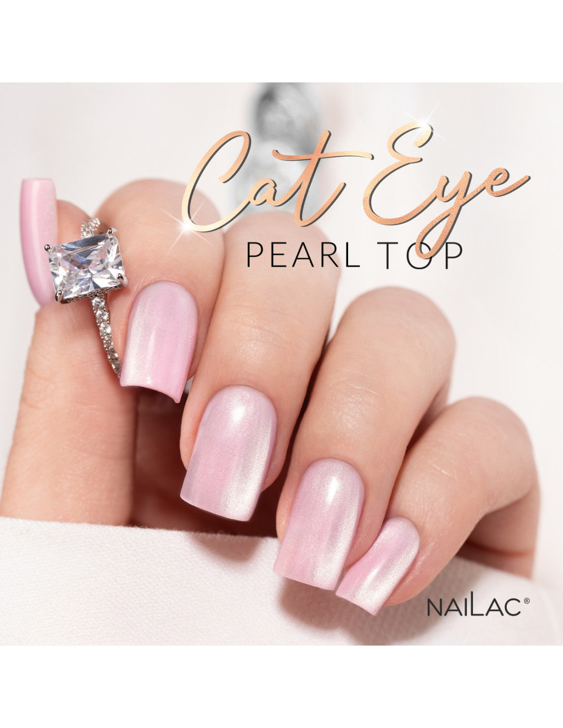Top Coat Cat Eye Pearl Top Nailac 7ml