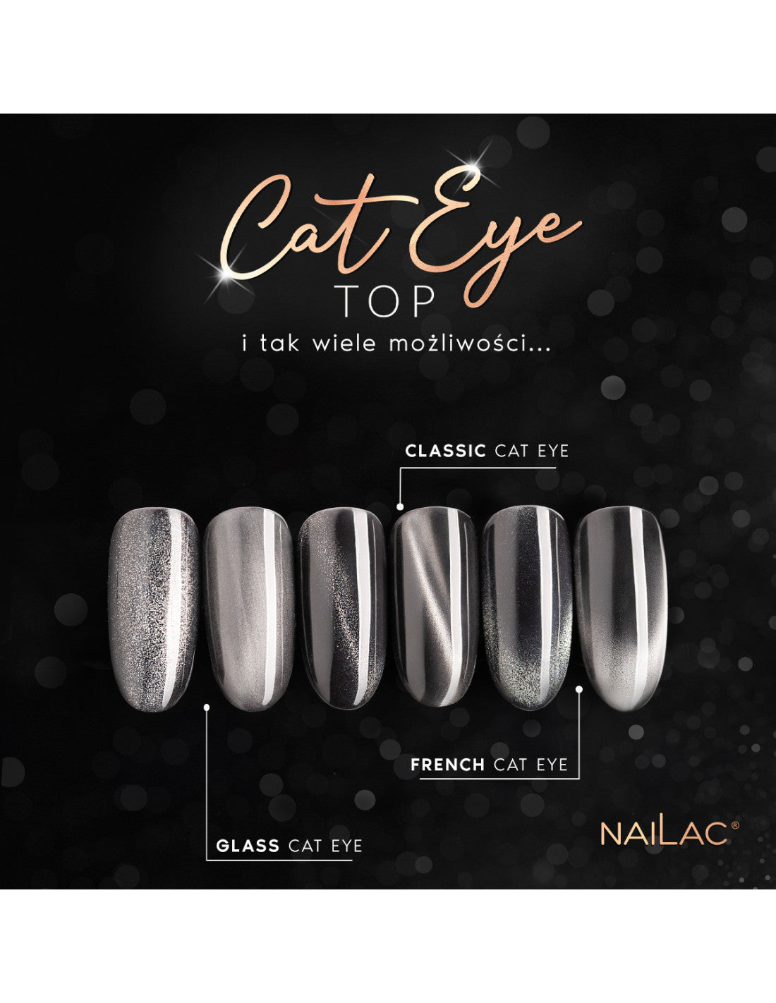 Top Coat Cat Eye Sparkle Top Nailac 7ml