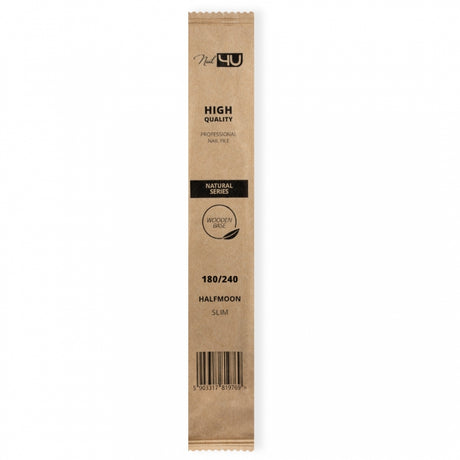 Lima de Unhas Natural Slim Meia Lua 180/240 | 50 Unidades | Nail4U