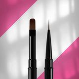 Pincel de ponta dupla EXPERT para delineador 10 mm / para gel 11 mm