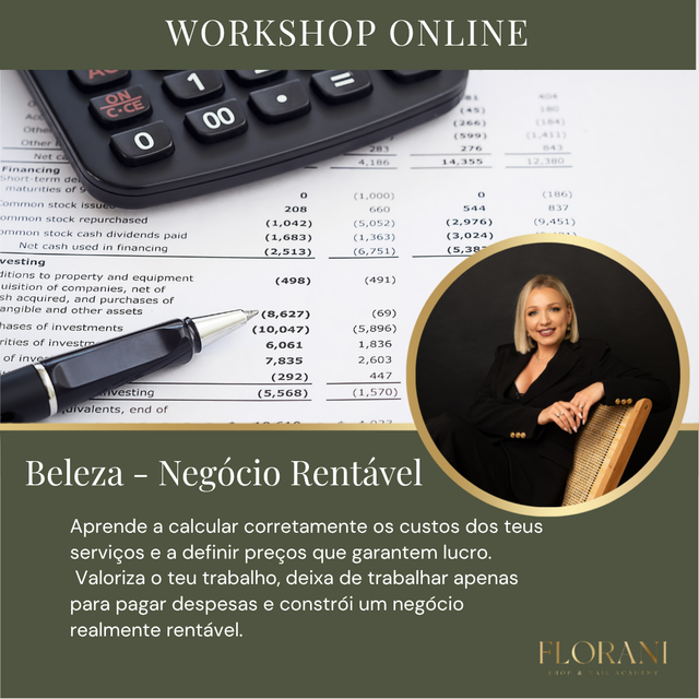 Workshop Online "Beleza - Negócio rentável"