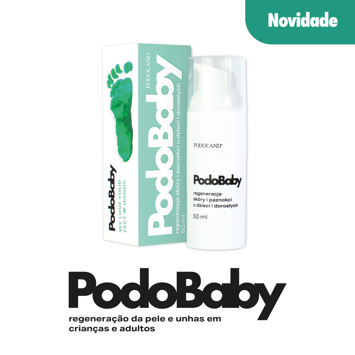 PodoBaby regeneração da pele e unhas em crianças e adultos 50 ml