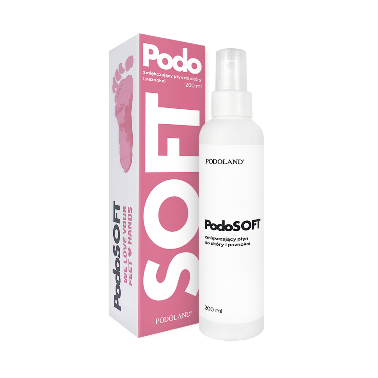 PodoSoft líquido suavizante para a pele e unhas 200 ml