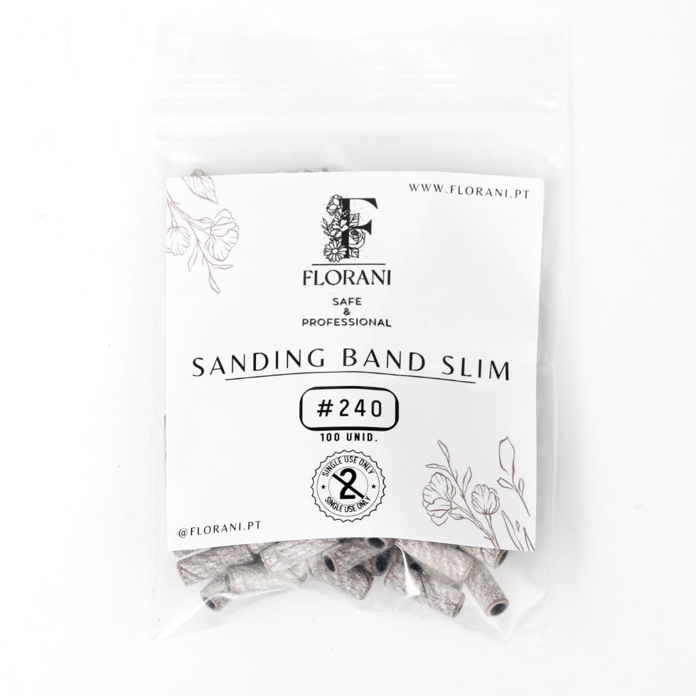 Mini Lixa Descartável para Broca #240 - Tamanho MINI 3mm - (100 unid.) | Recargas para Broca de Unhas | Bandas de Lixamento Zebra