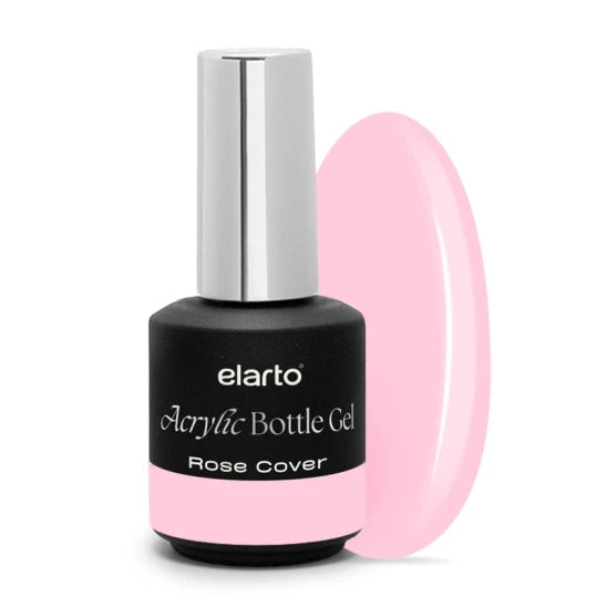 Acrylic Bottle Gel Rose Cover 15ml