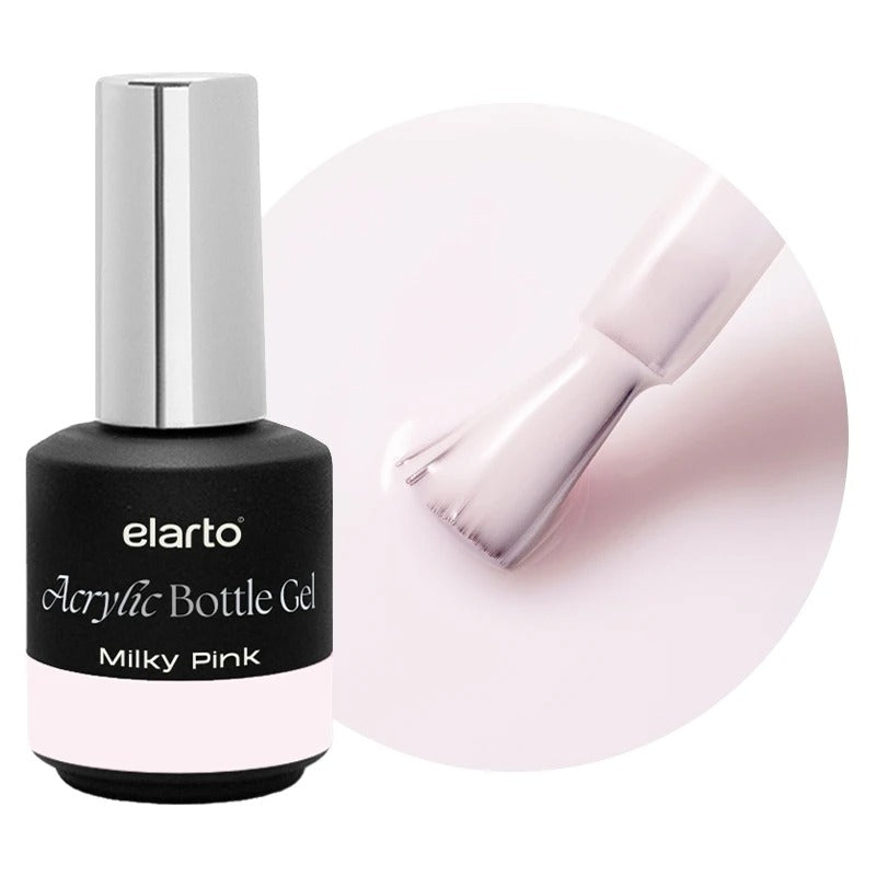 Acrylic Bottle Gel Milky Pink 15ml