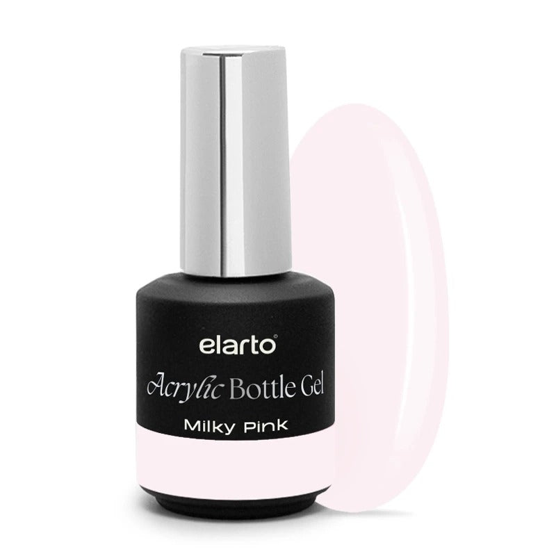 Acrylic Bottle Gel Milky Pink 15ml