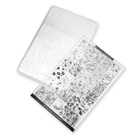 Placa de estampagem nº 3 Floral Chic