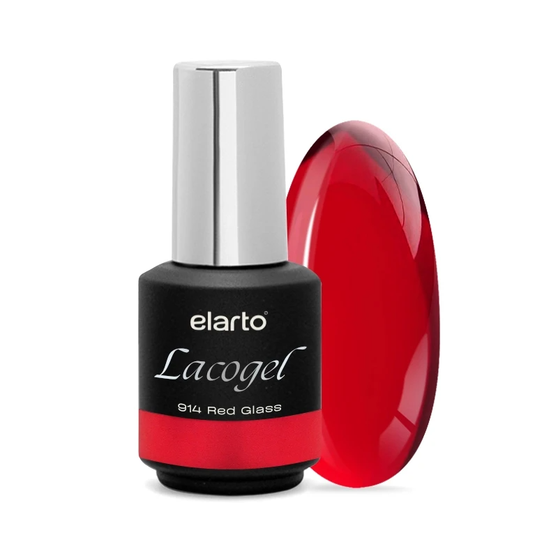 Verniz Gel Lacogel 914 Red Glass - 7ml