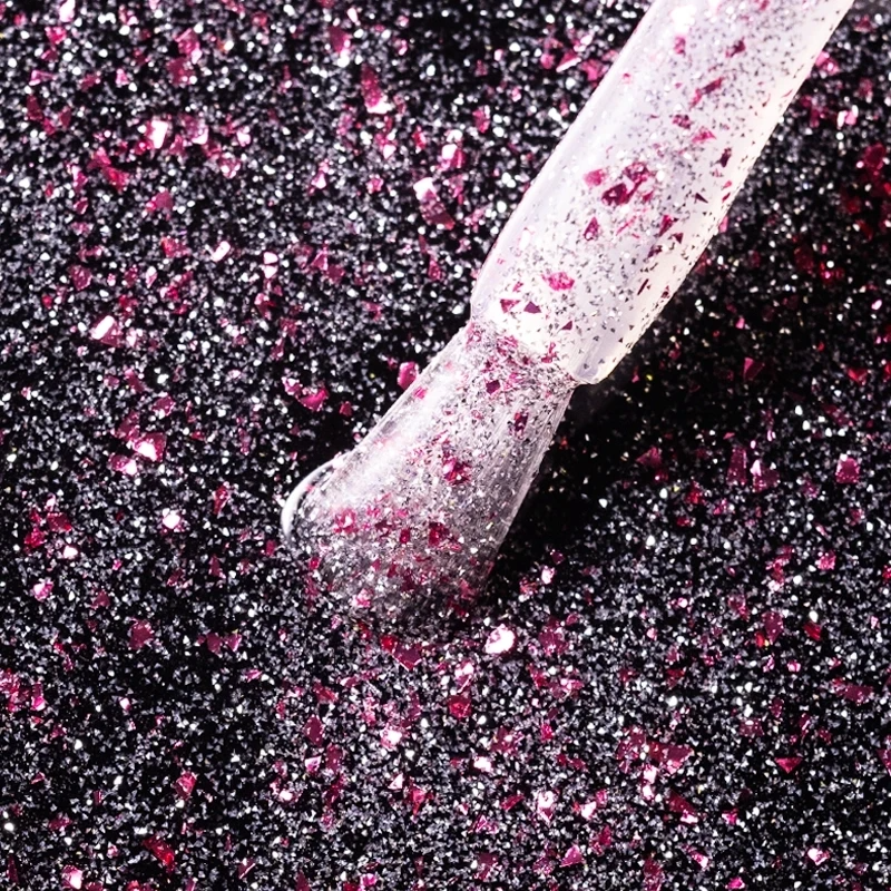 Dry Top Shine Rosa Brilhante 7ml top coat híbrido com efeito flash