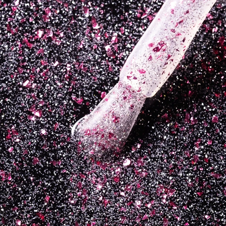 Dry Top Shine Rosa Brilhante 7ml top coat híbrido com efeito flash