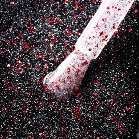 Dry Top Shine Vermelho Brilhante 7ml top coat híbrido com efeito flash