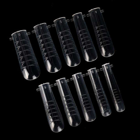 Moldes F1 Túnel XL para Construção de Unhas Quadradas YQ-4 – 120 unid.
